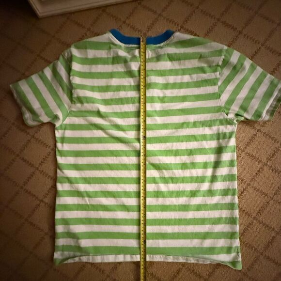 GUESS Loos Angeles green and blue striped thshirt NWOT M - Picture 9 of 9
